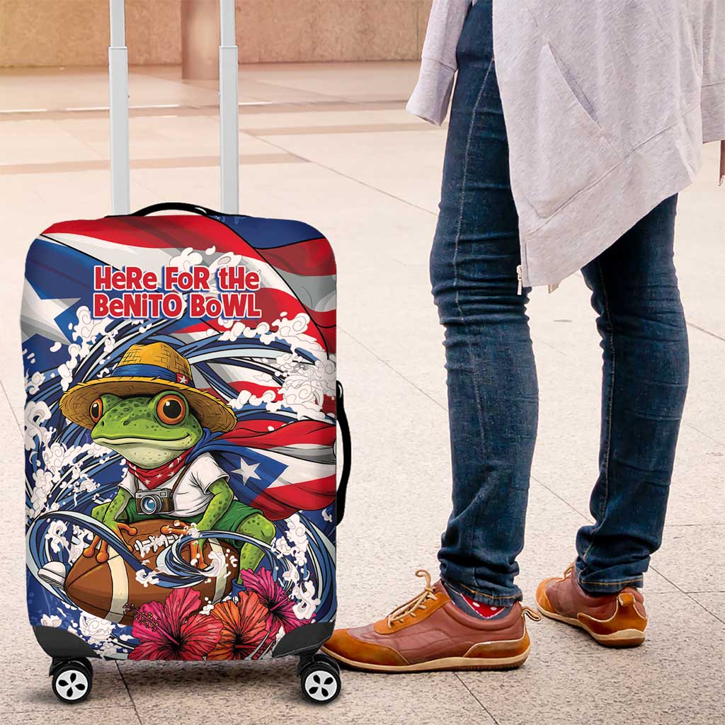 Puerto Rican Coquí Football Luggage Cover Here For The Benito Bowl