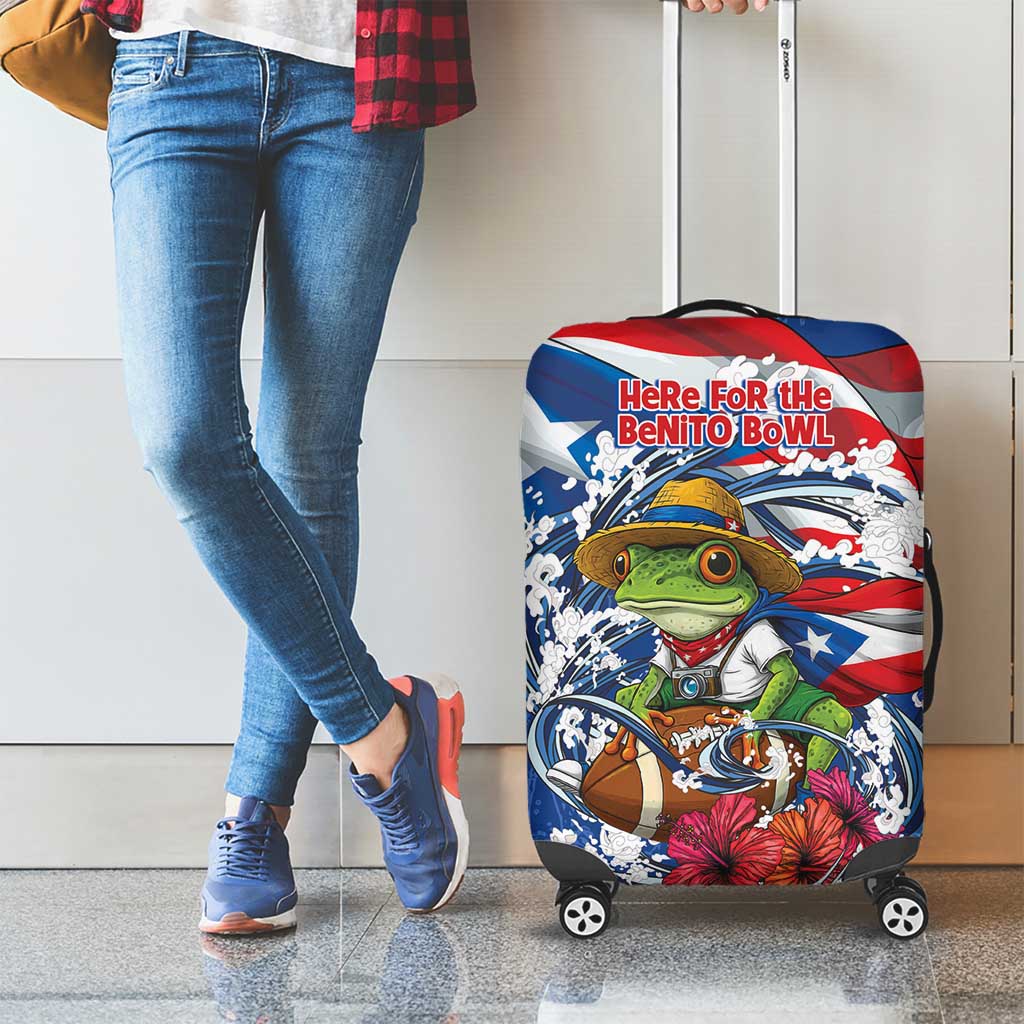 Puerto Rican Coquí Football Luggage Cover Here For The Benito Bowl