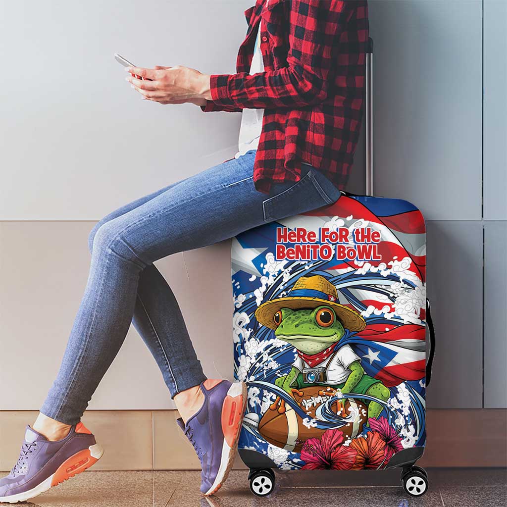 Puerto Rican Coquí Football Luggage Cover Here For The Benito Bowl