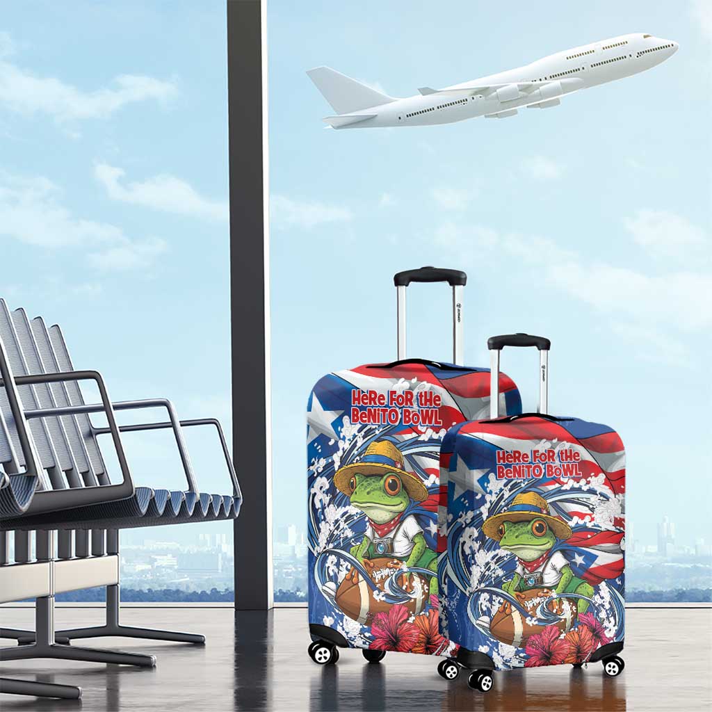 Puerto Rican Coquí Football Luggage Cover Here For The Benito Bowl