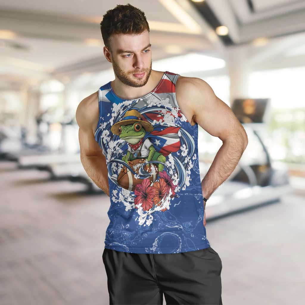 Puerto Rican Coquí Football Men Tank Top Here For The Benito Bowl