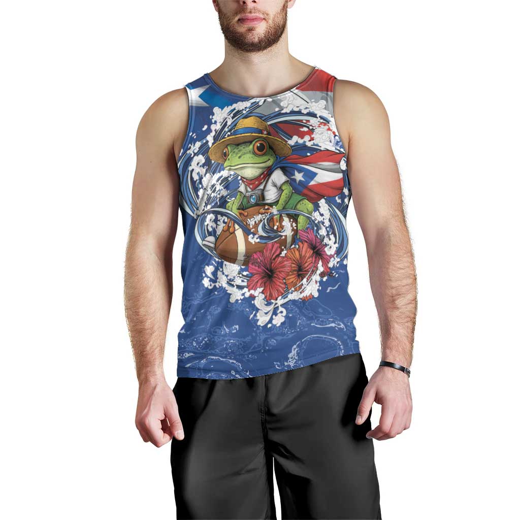 Puerto Rican Coquí Football Men Tank Top Here For The Benito Bowl