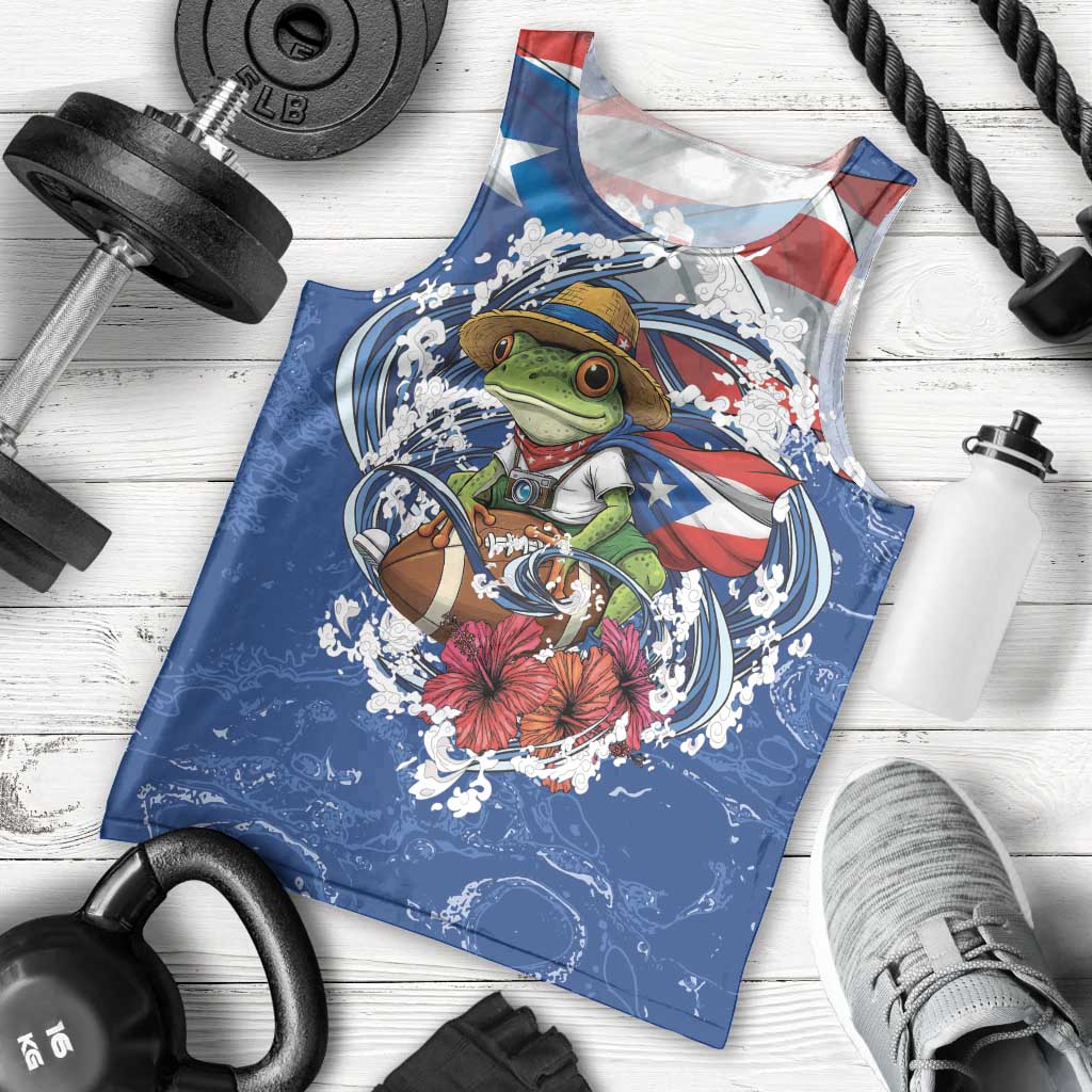 Puerto Rican Coquí Football Men Tank Top Here For The Benito Bowl
