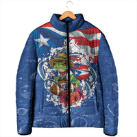 Puerto Rican Coquí Football Padded Jacket Here For The Benito Bowl