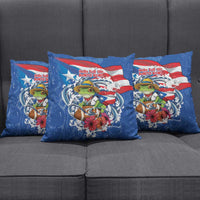 Puerto Rican Coquí Football Pillow Cover Here For The Benito Bowl