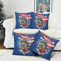 Puerto Rican Coquí Football Pillow Cover Here For The Benito Bowl