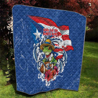 Puerto Rican Coquí Football Quilt Here For The Benito Bowl