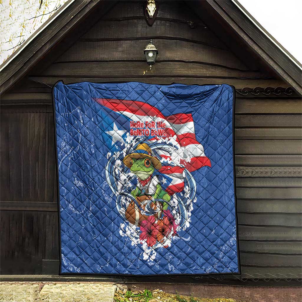 Puerto Rican Coquí Football Quilt Here For The Benito Bowl