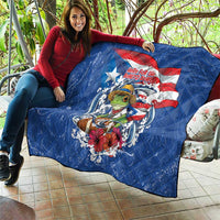 Puerto Rican Coquí Football Quilt Here For The Benito Bowl