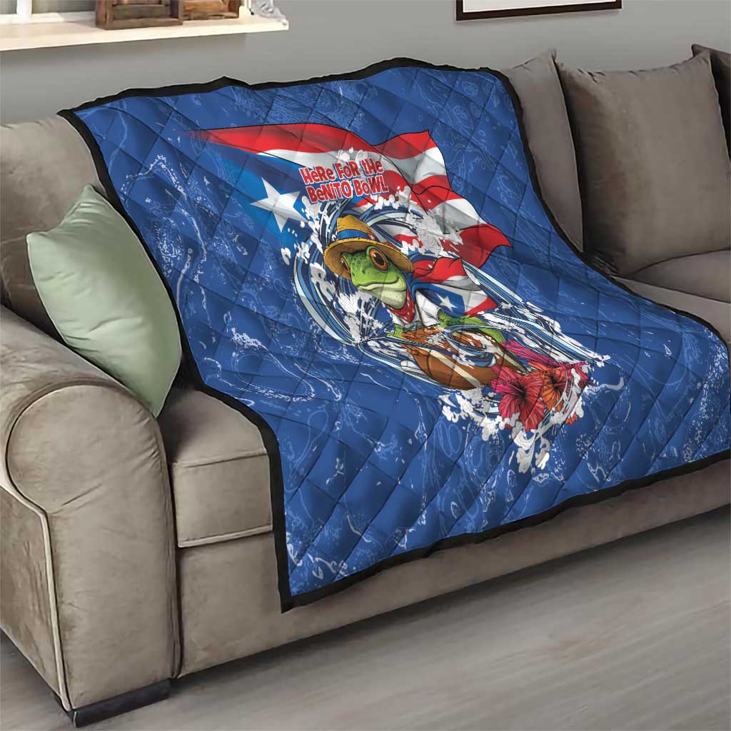 Puerto Rican Coquí Football Quilt Here For The Benito Bowl