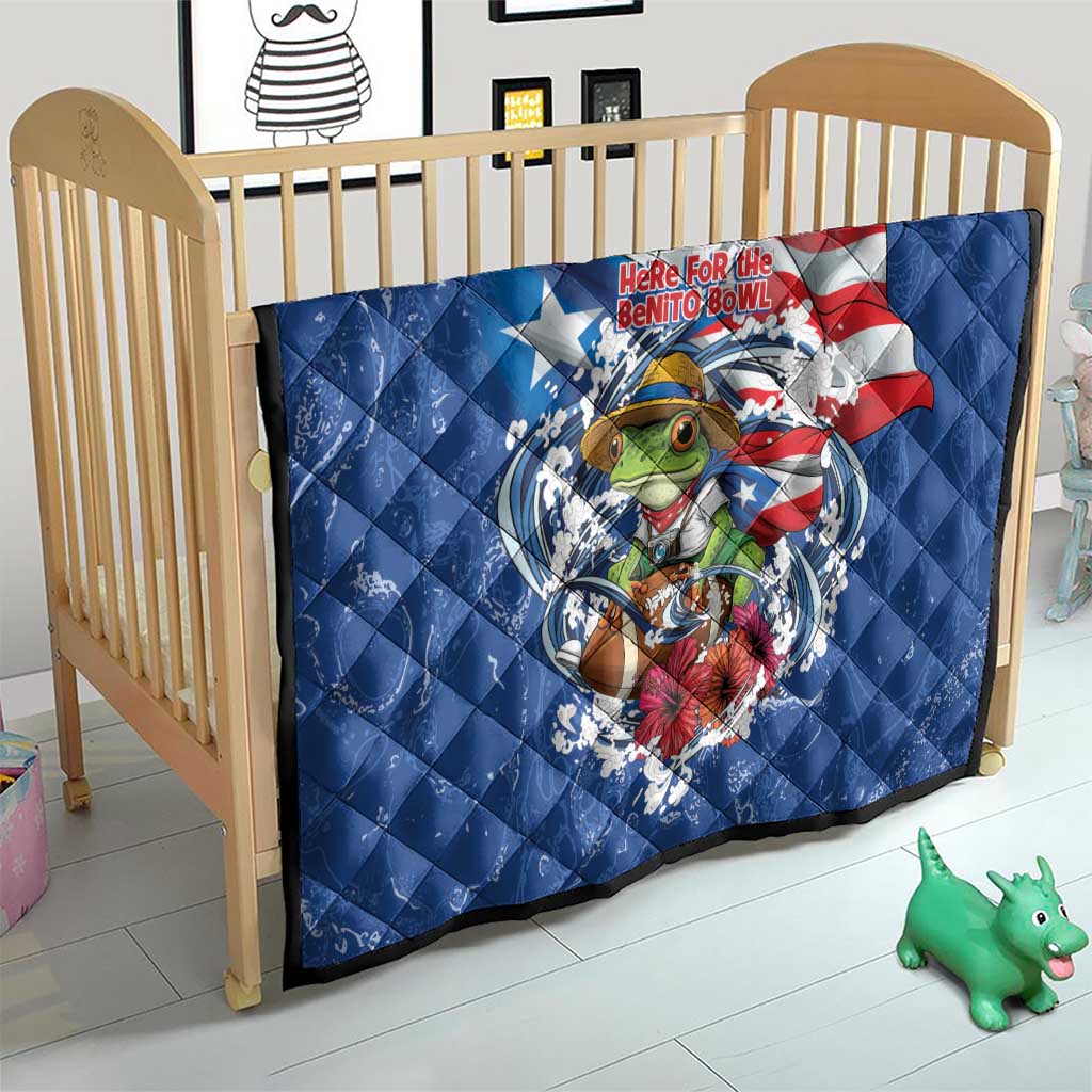 Puerto Rican Coquí Football Quilt Here For The Benito Bowl