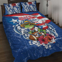 Puerto Rican Coquí Football Quilt Bed Set Here For The Benito Bowl