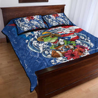 Puerto Rican Coquí Football Quilt Bed Set Here For The Benito Bowl