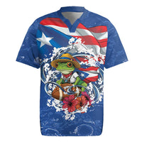 Puerto Rican Coquí Football Rugby Jersey Here For The Benito Bowl