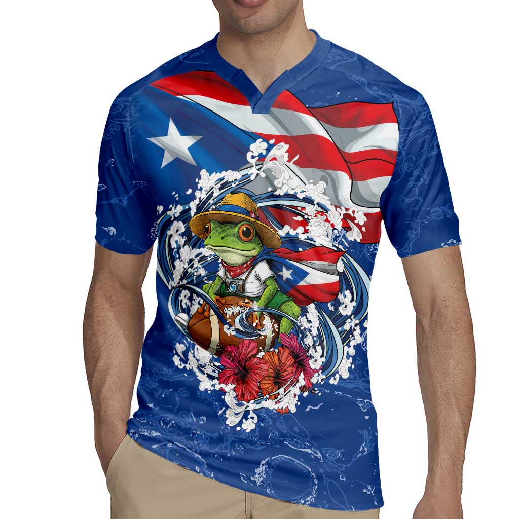 Puerto Rican Coquí Football Rugby Jersey Here For The Benito Bowl