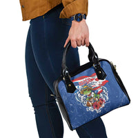 Puerto Rican Coquí Football Shoulder Handbag Here For The Benito Bowl