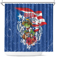 Puerto Rican Coquí Football Shower Curtain Here For The Benito Bowl