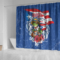 Puerto Rican Coquí Football Shower Curtain Here For The Benito Bowl