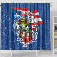 Puerto Rican Coquí Football Shower Curtain Here For The Benito Bowl