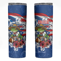 Puerto Rican Coquí Football Skinny Tumbler Here For The Benito Bowl