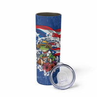Puerto Rican Coquí Football Skinny Tumbler Here For The Benito Bowl
