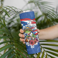 Puerto Rican Coquí Football Skinny Tumbler Here For The Benito Bowl