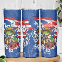 Puerto Rican Coquí Football Skinny Tumbler Here For The Benito Bowl