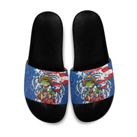 Puerto Rican Coquí Football Slide Sandals Here For The Benito Bowl
