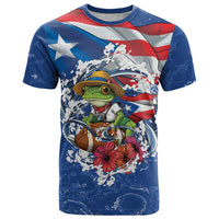 Puerto Rican Coquí Football T Shirt Here For The Benito Bowl