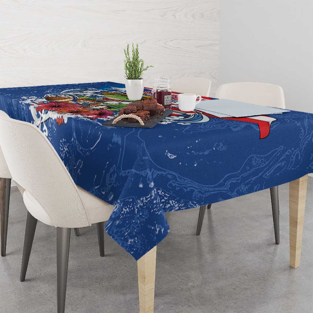 Puerto Rican Coquí Football Tablecloth Here For The Benito Bowl