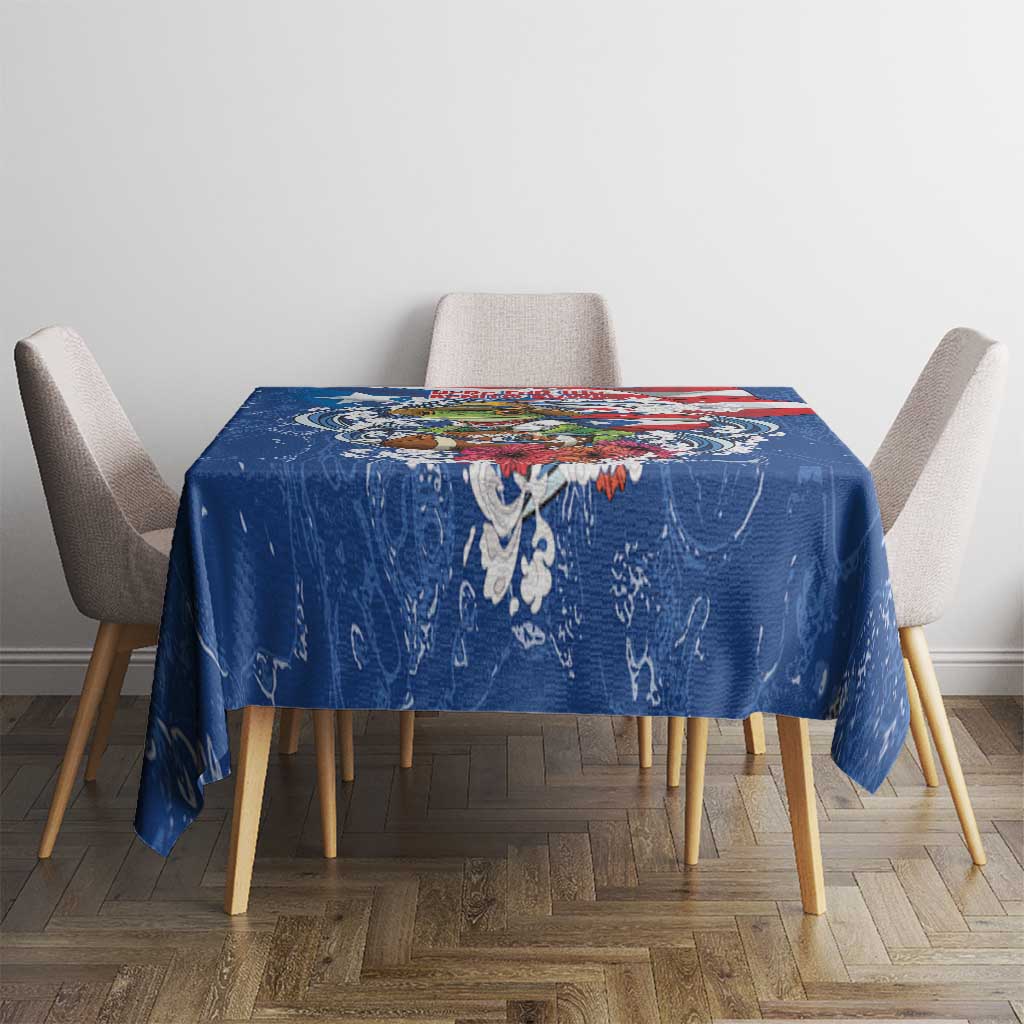 Puerto Rican Coquí Football Tablecloth Here For The Benito Bowl
