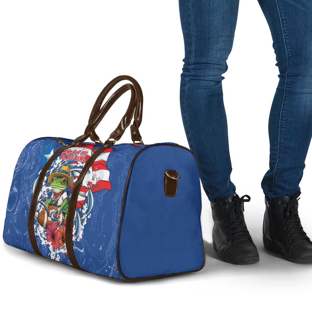 Puerto Rican Coquí Football Travel Bag Here For The Benito Bowl
