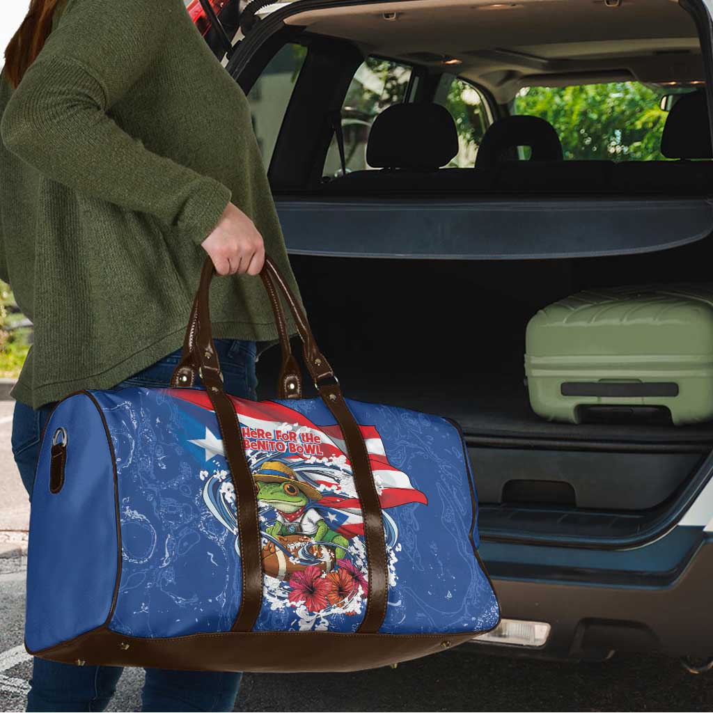 Puerto Rican Coquí Football Travel Bag Here For The Benito Bowl