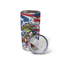 Puerto Rican Coquí Football Tumbler Cup Here For The Benito Bowl