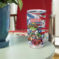 Puerto Rican Coquí Football Tumbler Cup Here For The Benito Bowl