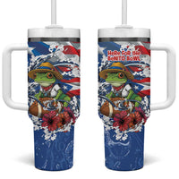 Puerto Rican Coquí Football Tumbler With Handle Here For The Benito Bowl