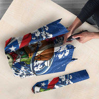 Puerto Rican Coquí Football Umbrella Here For The Benito Bowl