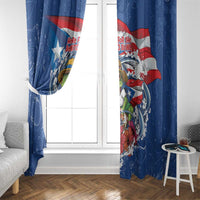 Puerto Rican Coquí Football Window Curtain Here For The Benito Bowl