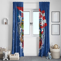 Puerto Rican Coquí Football Window Curtain Here For The Benito Bowl