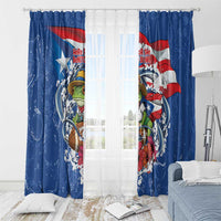 Puerto Rican Coquí Football Window Curtain Here For The Benito Bowl
