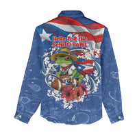 Puerto Rican Coquí Football Women Casual Shirt Here For The Benito Bowl