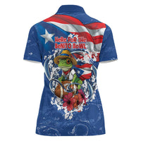 Puerto Rican Coquí Football Women Polo Shirt Here For The Benito Bowl