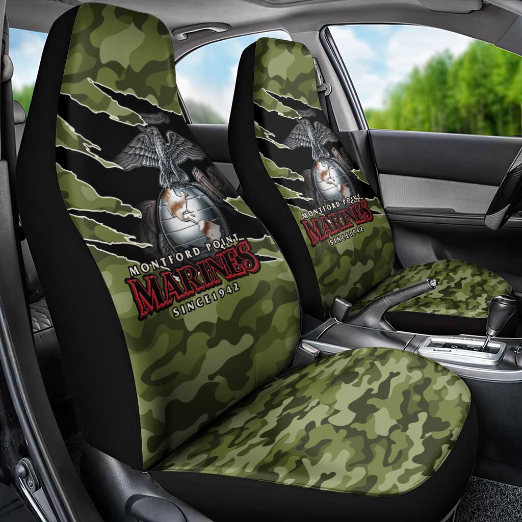 Montford Point Marines Car Seat Cover African American Breaking Barriers 1942