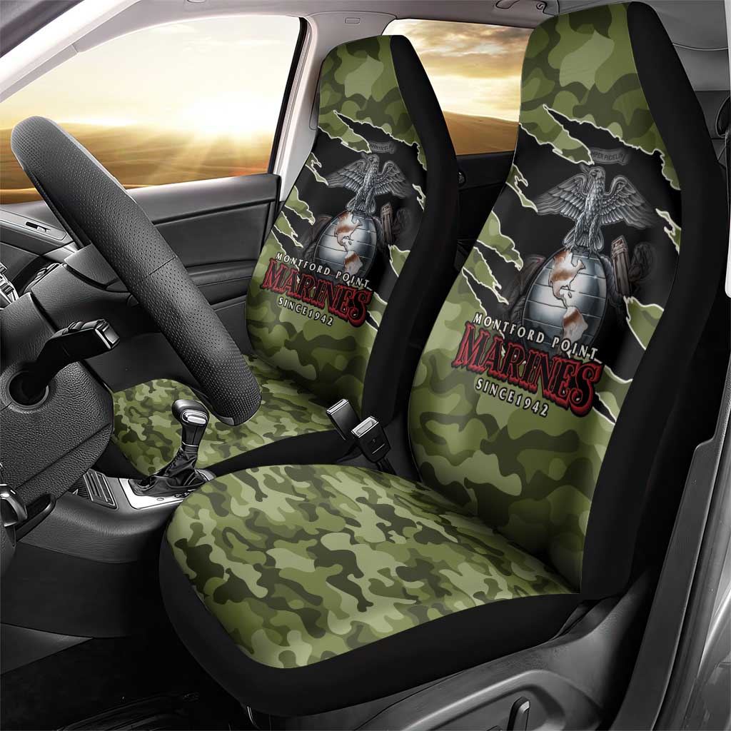 Montford Point Marines Car Seat Cover African American Breaking Barriers 1942