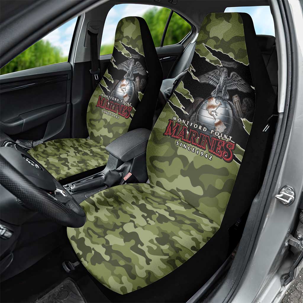 Montford Point Marines Car Seat Cover African American Breaking Barriers 1942