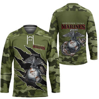 Montford Point Marines Hockey Jersey African American Breaking Barriers 1942