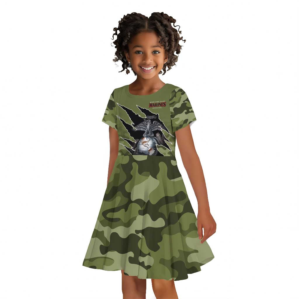 Montford Point Marines Kid Short Sleeve Dress African American Breaking Barriers 1942
