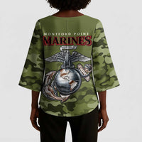 Montford Point Marines Kimono Sleeve Blouse African American Breaking Barriers 1942