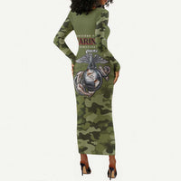 Montford Point Marines Long Sleeve Bodycon Dress African American Breaking Barriers 1942