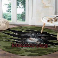 Montford Point Marines Round Carpet African American Breaking Barriers 1942